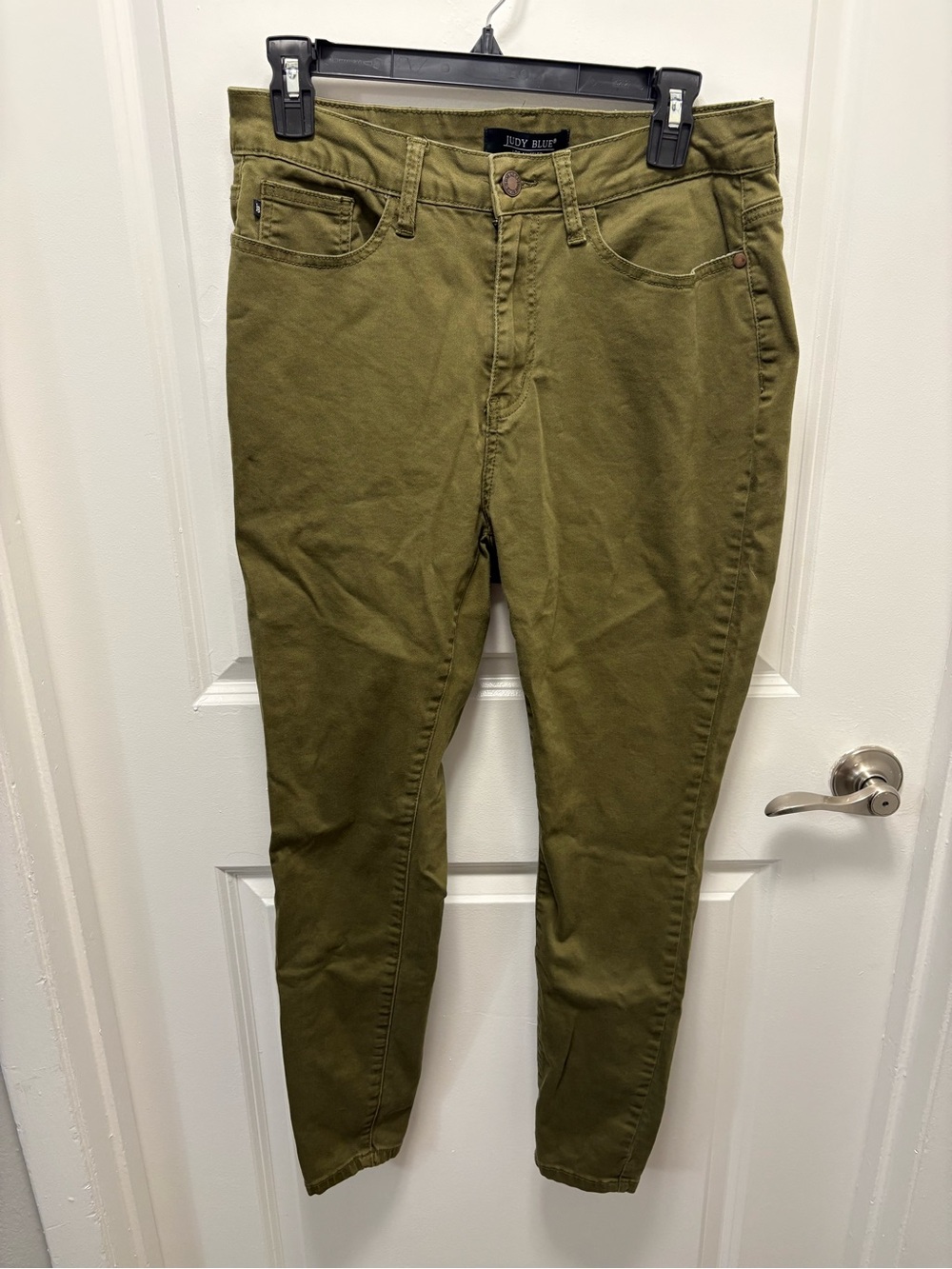 Judy Blue Olive Green High Rise Skinny Pants Jeans 14W Non-Distressed